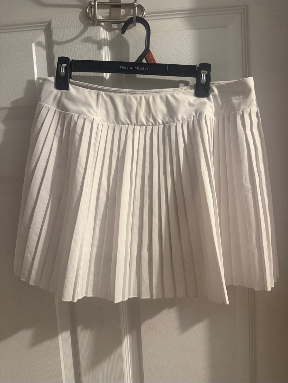 Mondetta White Pleated Circle Skirt